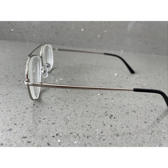 Eyebuydirect Tasker Silver 49-16-140 C2 Aviator Eyeglasses FRAMES ONLY full rim - Picture 3 of 5